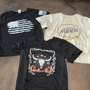 Kids Western Graphic Tees Bundle (3)
